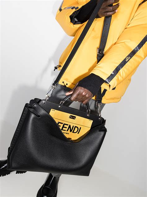 fendi peekaboo leather bag